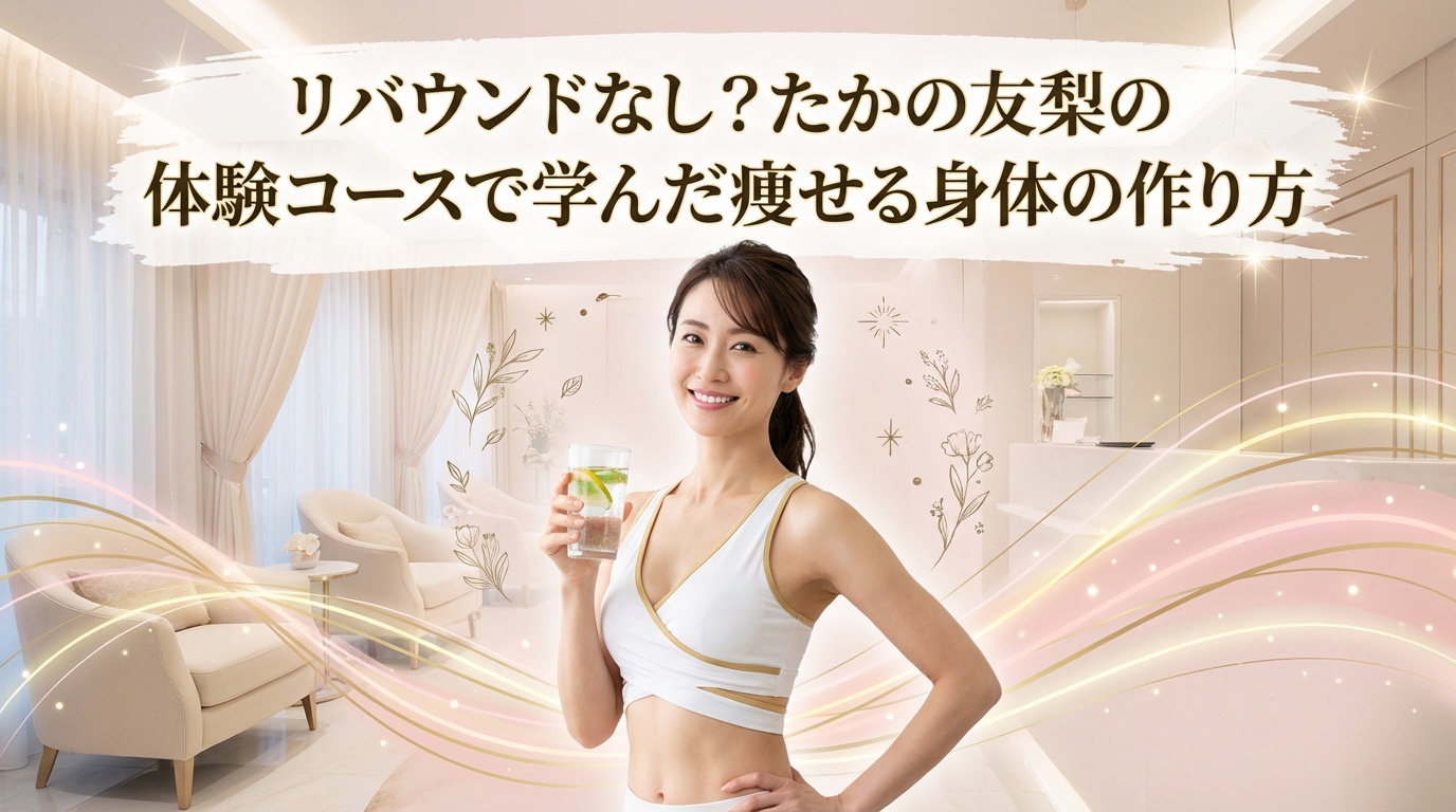 リバウンドなし？たかの友梨の体験コースで学んだ痩せる身体の作り方